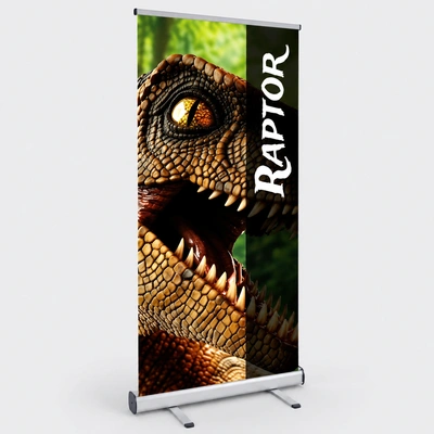  Raptor Dinosaur Roll - Up Banner