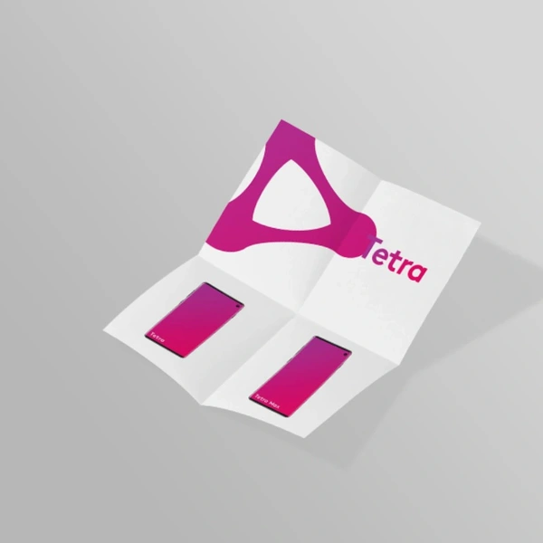 Folded Flyers Leaflets Cross Fold