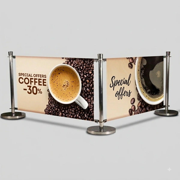  Cafe Barrier Banner