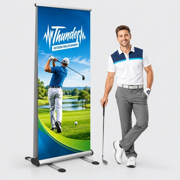  Thunder Golf Roller Banner
