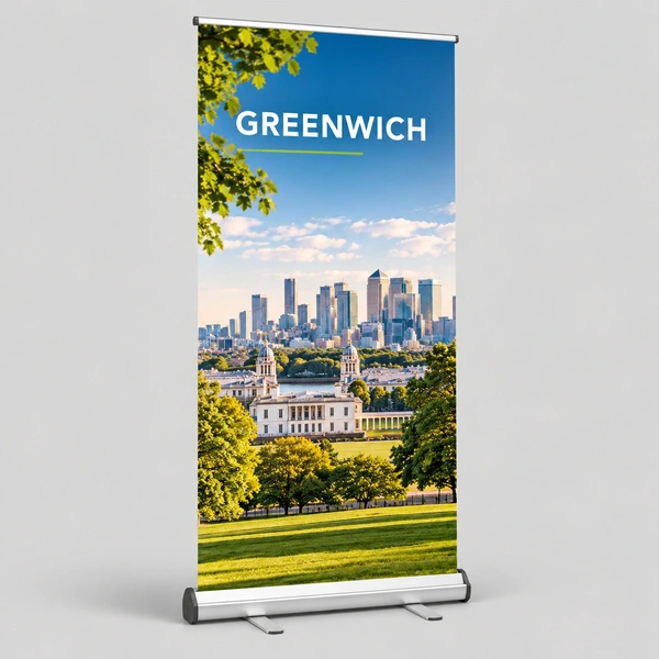  Greenwich Scenic Roll - Up Banner Mockup